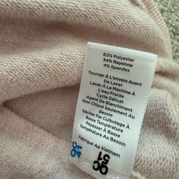 Haven Well Within Tunic Cowl Neck 3/4 Sleeve Pink Sweatshirt Size Small - Picture 8 of 11